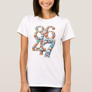CAMISETA NÚMEROS DE ANTI TRUMP EN EL VERANO DEL MAR 8647