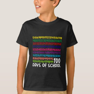 Camiseta Números de Matemáticas 100º Día del Maestro de la 