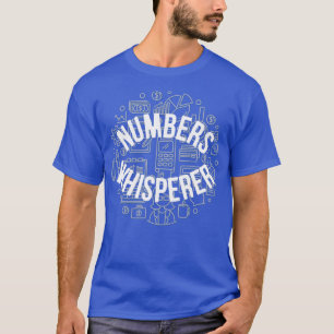 Camiseta Números divertidos Whisperer Cita Contadora Cpa Ac