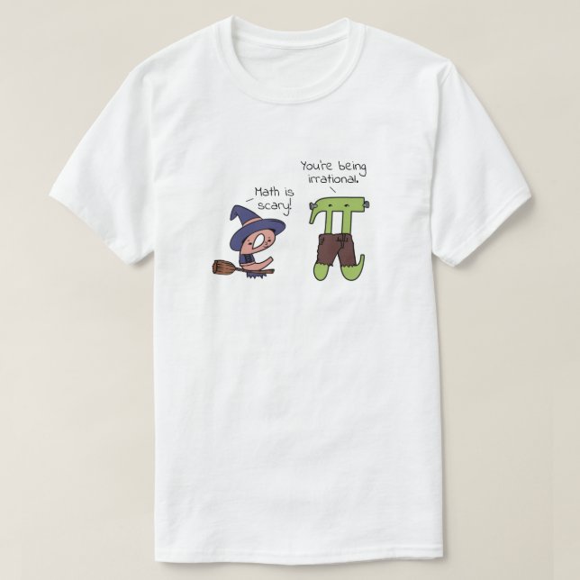 Camiseta Números irracionales Math Math Halloween Profesor  (Diseño del anverso)