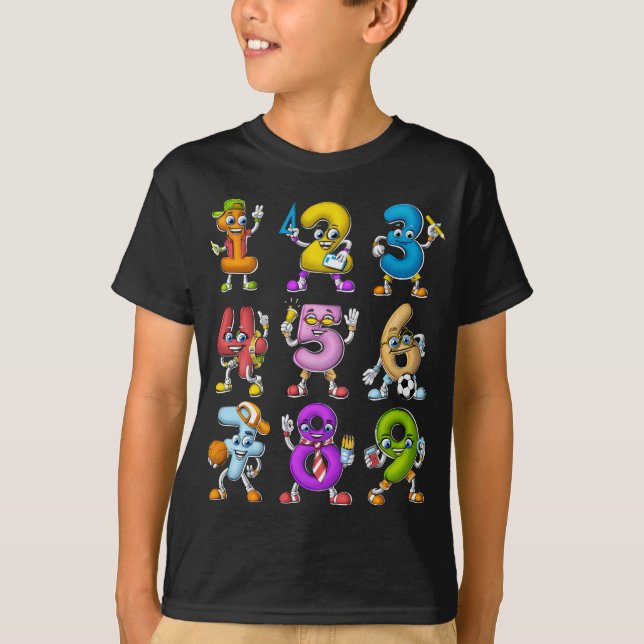 Camiseta Números matemáticos (Anverso)