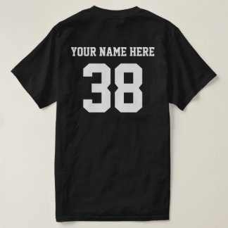 Camiseta Números y nombres personalizados en blanco