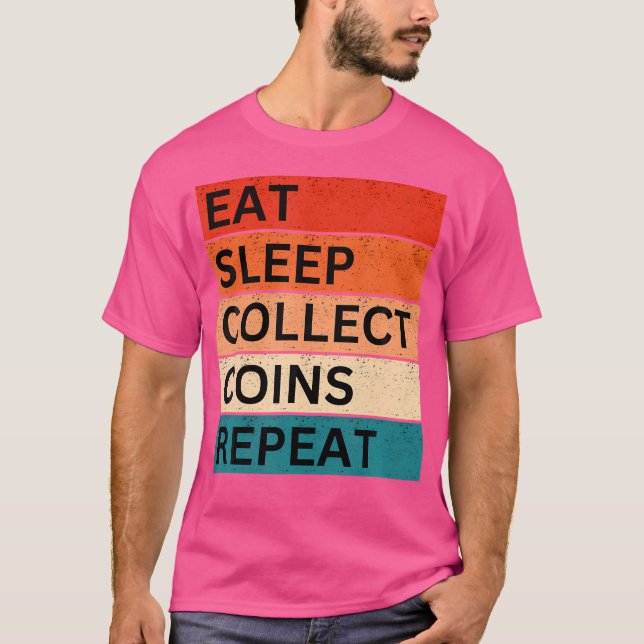 Camiseta Numismática Divertida de Recolección de Monedas Co (Anverso)