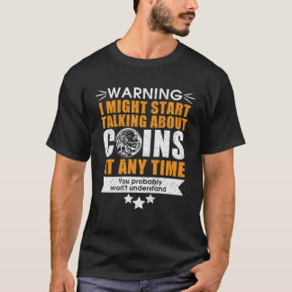 Camiseta numismatics fans coin collector