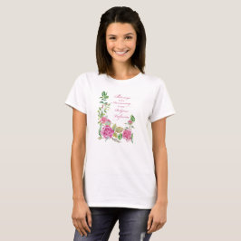 Camiseta Nun Aniversario de la profesión religiosa rosas ro