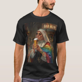 Camiseta Nun de barra (Word Pun) Arte Digital