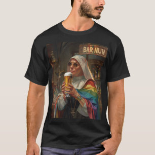 Camiseta Nun de barra (Word Pun) Arte Digital