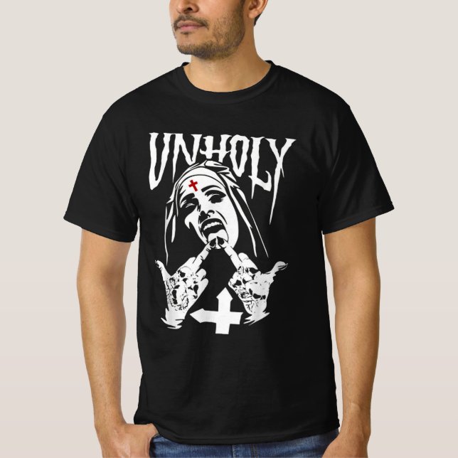 Camiseta Nun With a Gun cita (Anverso)