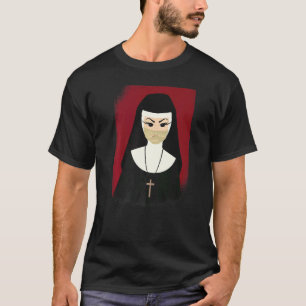 Camiseta Nun zombie noche disfraz de miedo para traje de Ha
