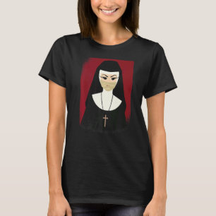 Camiseta Nun zombie noche disfraz de miedo para traje de Ha