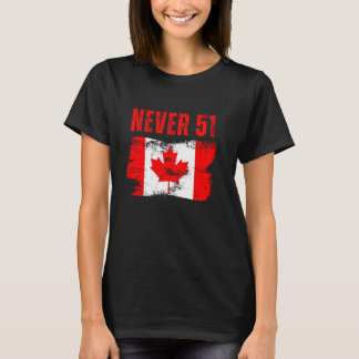 Camiseta Nunca 51ª bandera de Canadá bandera Guay Retro Gru