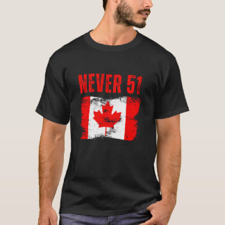 Camiseta Nunca 51ª bandera de Canadá bandera Guay Retro Gru