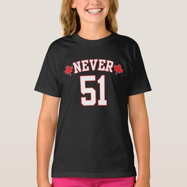 Camiseta Nunca 51 - Canadá Nunca 51 Estado (Anverso)