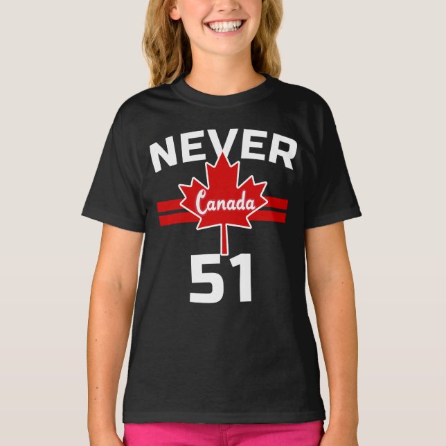 Camiseta Nunca 51 - Canadá Nunca 51 Estado (Anverso)
