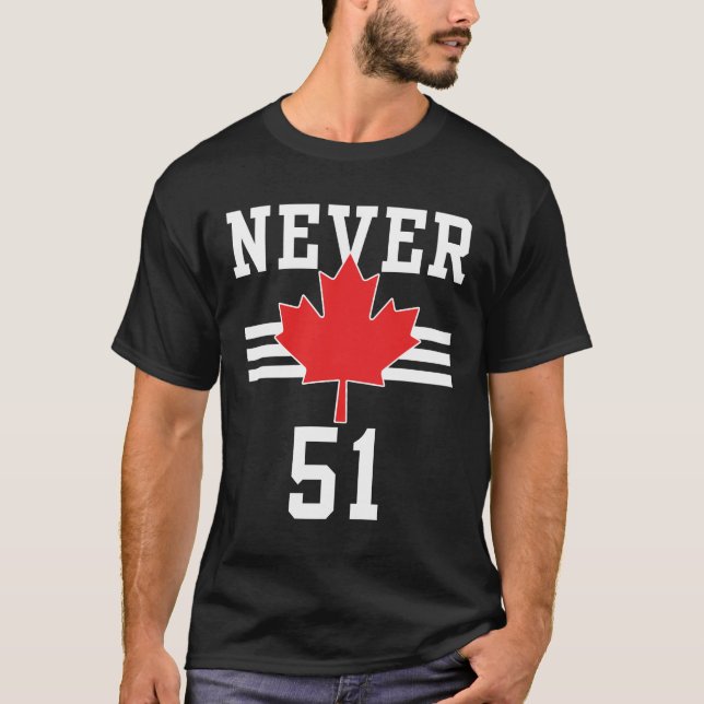 Camiseta Nunca 51 St - Canadá Nunca 51 Estado (Anverso)