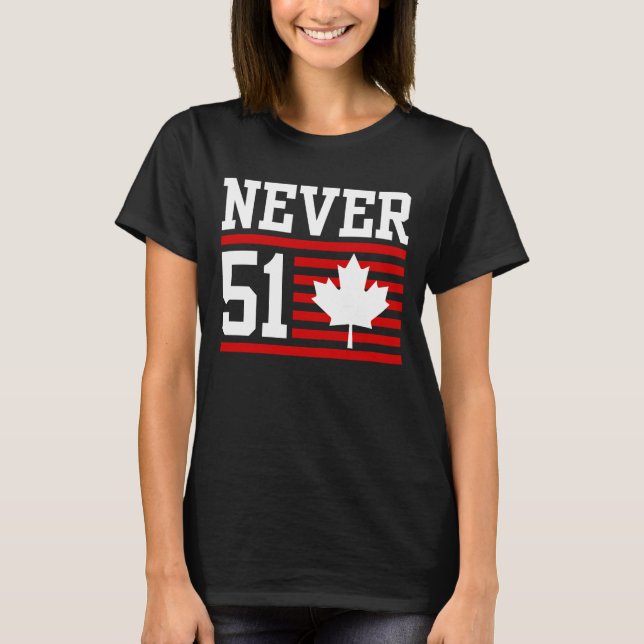 Camiseta Nunca 51 St - Canadá Nunca 51 Estado (Anverso)