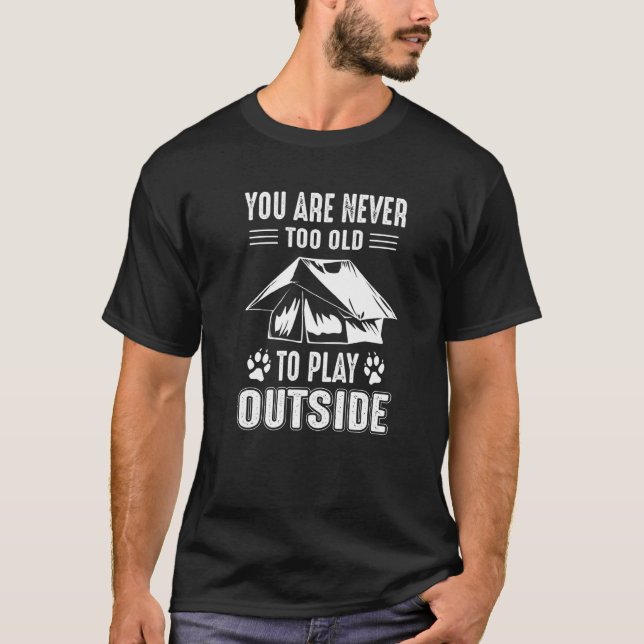 Camiseta Nunca A Viejo Jugar Al Aire Libre De Ataque (Anverso)