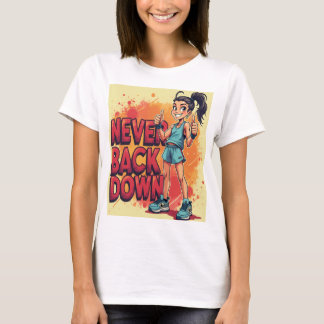 Camiseta Nunca Abajo - Negrita y motivación
