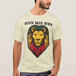 Camiseta Nunca Abajo - Tee de fuerza de león