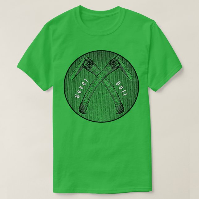 Camiseta Nunca aburrido (Diseño del anverso)