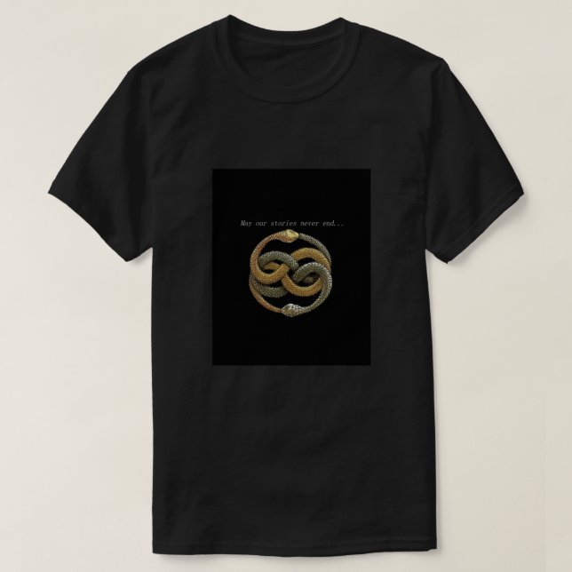 Camiseta Nunca acabar con la historia - Que nuestras histor (Diseño del anverso)