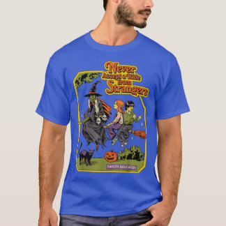 Camiseta Nunca Aceptes Un Viaje De Extraños Ilustración Gra