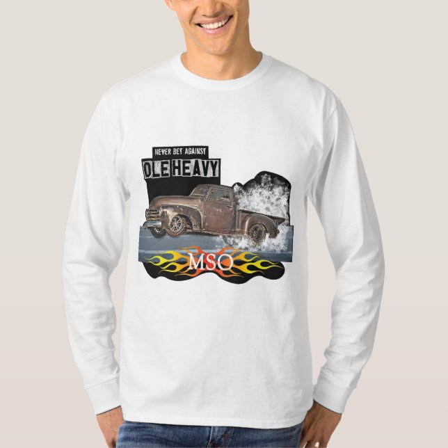 Camiseta Nunca Apuestas contra el Ole Heavy (Anverso)