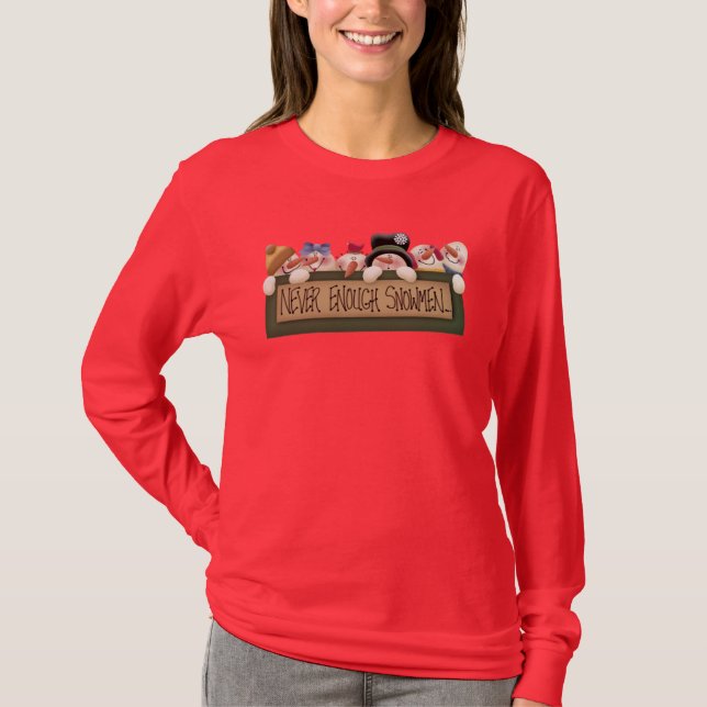 Camiseta Nunca bastantes muñecos de nieve (Anverso)