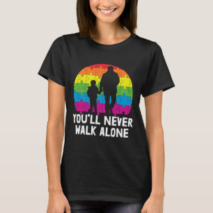 Camiseta Nunca Caminarás Sola Conciencia Sobre El Autismo
