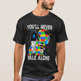 Camiseta Nunca Caminarás Solo Apoya a Niños con Autismo Aut