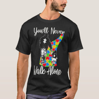 Camiseta Nunca Caminas Sola Padre Hija Autismo