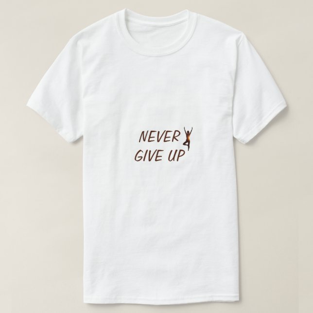 Camiseta nunca ceder (Diseño del anverso)