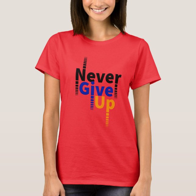 Camiseta nunca ceder (Anverso)