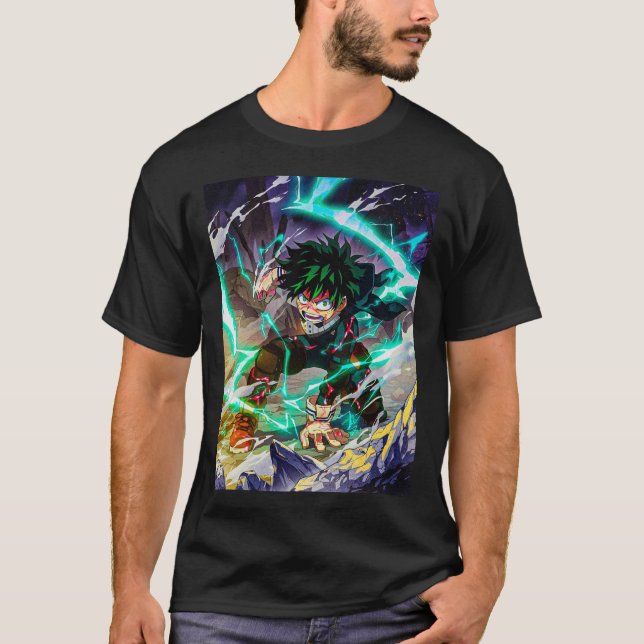Camiseta nunca ceder deku bnha (Anverso)
