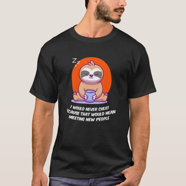 Camiseta Nunca Cheat Introvertido Parejas Antisociales (Anverso)