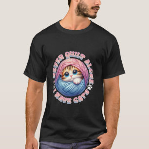 Camiseta Nunca Colcho Solo Tengo Gatos Amante Del Edredón