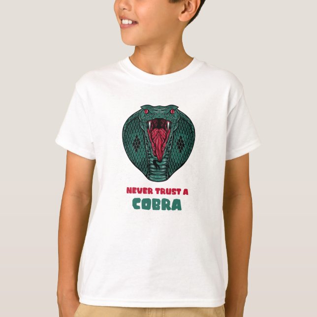 Camiseta Nunca confiar en un COBRA (Anverso)