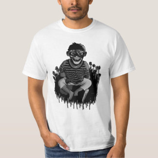 Camiseta Nunca confíe en un chimpancé con un cuchillo de