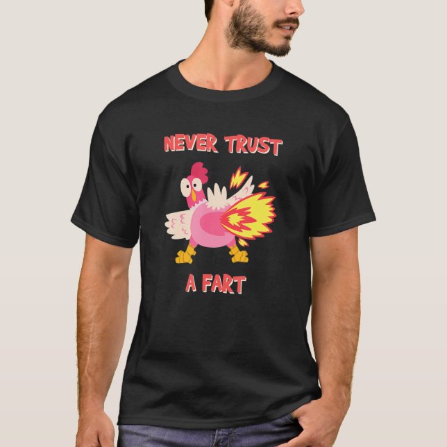 Camiseta Nunca Confies En El Fart - Chiste De Fart Mens (Anverso)