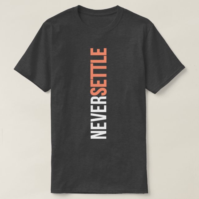 CAMISETA NUNCA CONFIGURAR (Diseño del anverso)