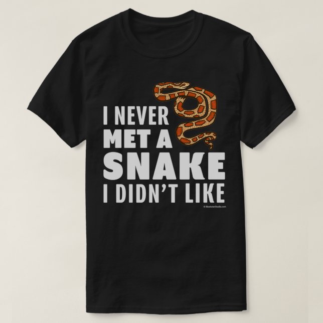 Camiseta Nunca Conocí A Una Serpiente Que No Me Gustara  (Diseño del anverso)