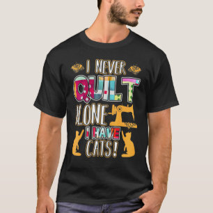 Camiseta Nunca Cose Sola Tengo Gatos Cose Animales P