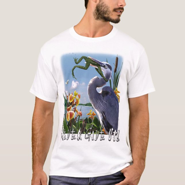 Camiseta ¡Nunca dé para arriba! (Anverso)