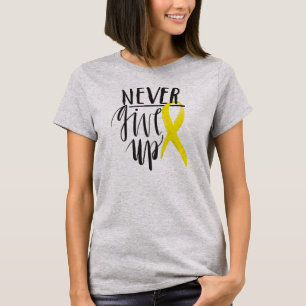 Camiseta NUNCA DÉ PARA ARRIBA Bella de las mujeres+Top de