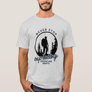Camiseta Nunca dejar de explorar