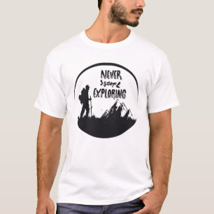 Camiseta Nunca dejar de explorar