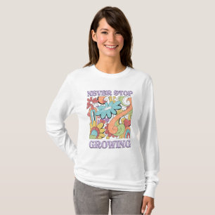 Camiseta Nunca Dejes de Crecer Retro