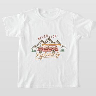 Camiseta Nunca dejes de explorar