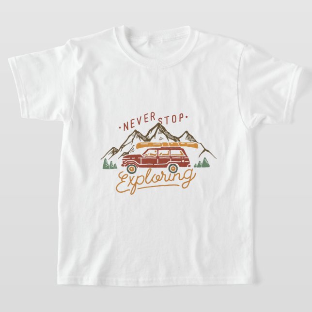 Camiseta Nunca dejes de explorar (Distribución)