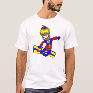 Camiseta Nunca demasiado viejo individuo de la snowboard